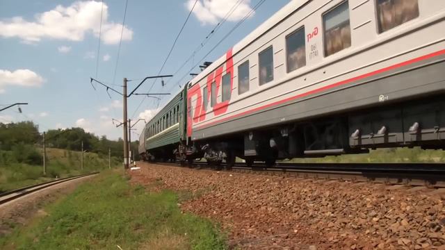 ЭП1М-682 с поездом №536 Саратов — Адлер смотреть онлайн