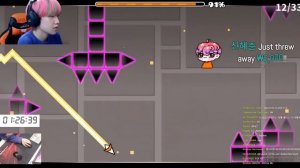 TOPI CHALLENGE SPEED RUN 2? (W/DICE RULE) | STREAM HIGHLIGHT | Geometry Dash