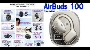 Распаковка Blackview AirBuds 100 топовых наушников с воздушной проводимостью