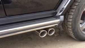Тюнинг глушителя Гелендвагена. Звук активного выхлопа на G350d