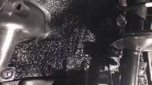 PromCluster, резинобитумный материал, наносим на арки Рено с помощью пульверизатора в жидком виде