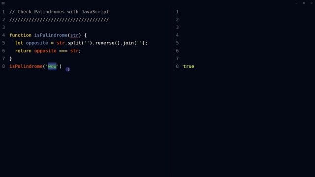 How to Check a Palindrome Number | Reverse String Compare | Learn JavaScript & Algorithms