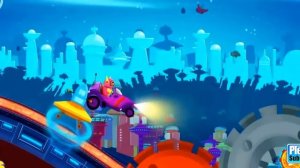 Fun Kid Racing Prehistoric Run / Cute Robot Car Racing / Winter Wonderland Snow Racing