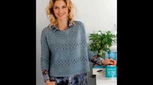 Пуловер с Круглой Горловиной Спицами - 2019 / Round Neck Knit Pullover