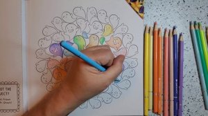 Day 23 of Tricks and Treats! | Cute Mandalas | Castle Art Pasteltint |Adult Coloring