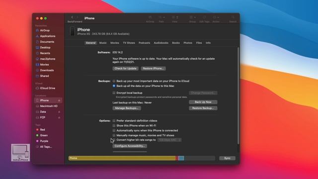 How to SYNC iPhone to Mac over Wifi смотреть онлайн