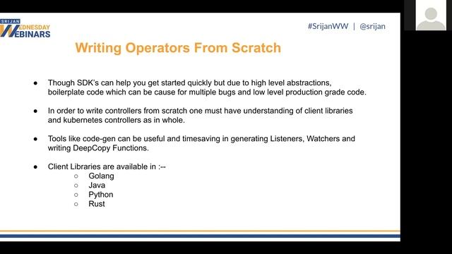 [Srijan Wednesday Webinar] How to Run Stateless and Stateful Services on K8S Operator смотреть онлайн