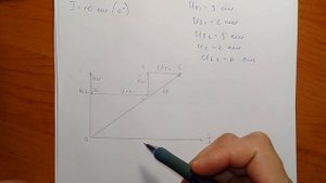 Расчет RLC цепи переменного тока │Построить векторную диаграмму, определить показание вольтметра