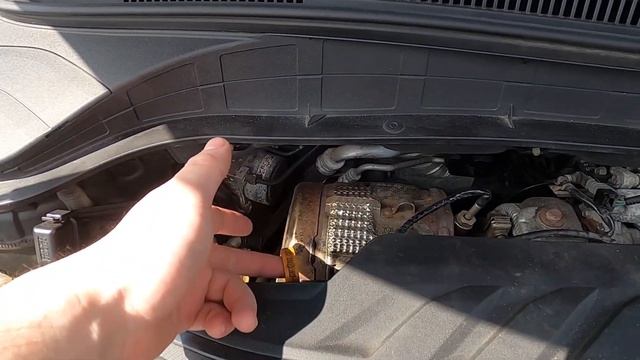 Where is Engine Oil Level Dipstick in the Hyundai Kona  2017  now 