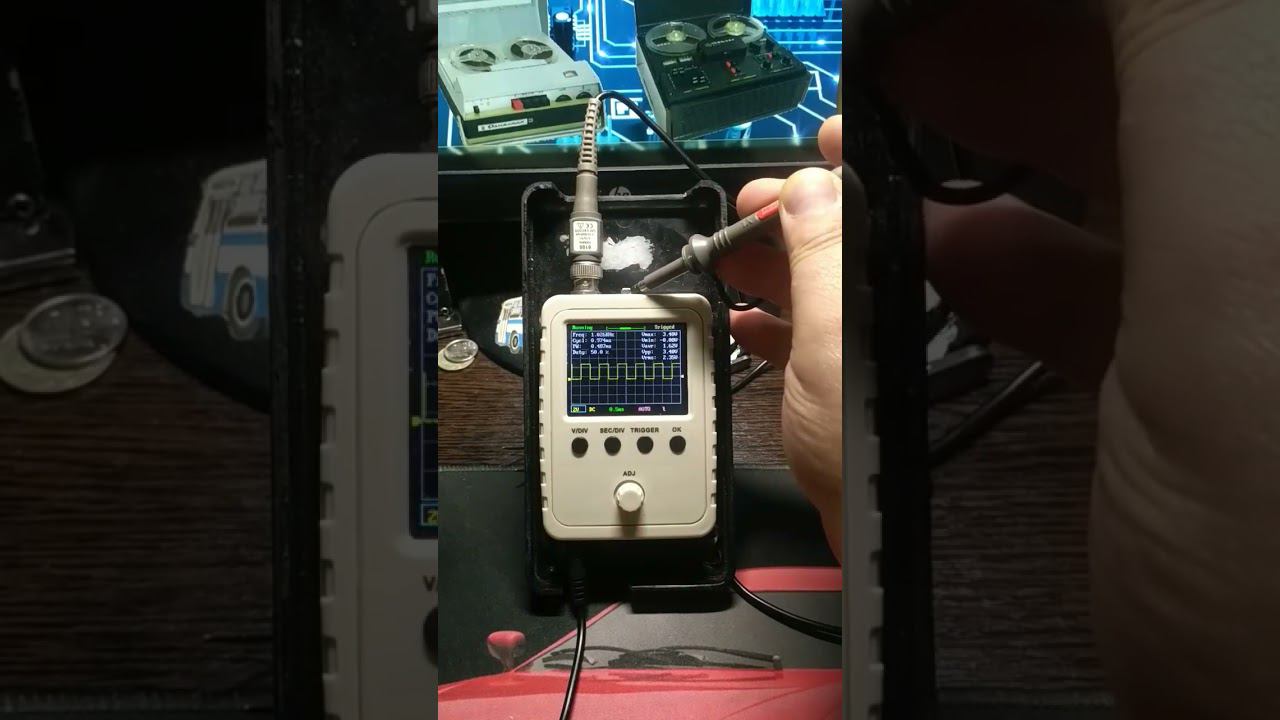 Портативный осциллограф, готовлюсь в отпуск. смотреть онлайн