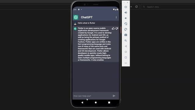App demonstration - Build ChatGPT App in Flutter using OpenAI API смотреть онлайн