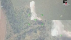 Кадры применения высокоточных боеприпасов нового поколения