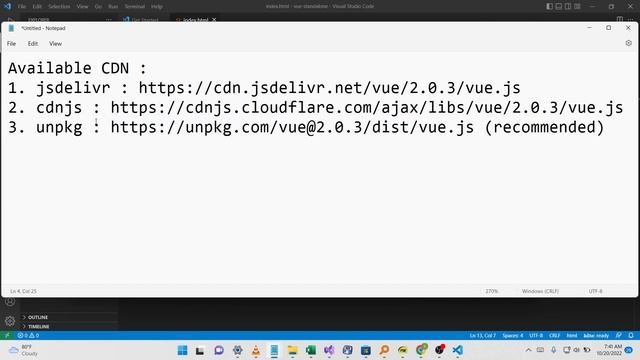 07. Install Vue.js By Using CDN | Vue.js