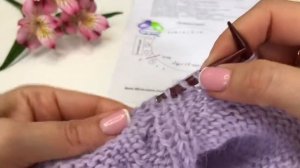 Манишка с королевской косой. Укороченные ряды. Росток. Реглан сверху.