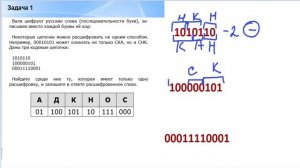 задание 7. Кодирование и декодирование информации.