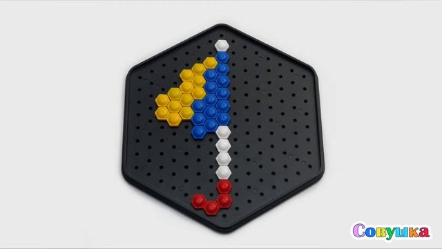 Зонтик | Настольная игра мозаика | Схема мозаики смотреть онлайн