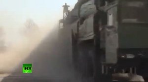 Испытания боевого робота с пулеметом и гранатометом под Серпуховым