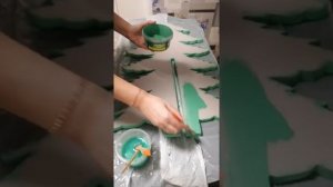 Новогодняя ёлочка своими руками из пеноплекса, быстро и легко!