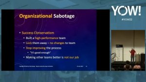 Sabotaging a Transformation • Fred George • YOW! 2022