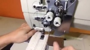 Двухигольная швейная машина с игольным продвижением и отключением одной из игл AURORA A-875