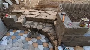 начал с бетона мешалки а закончил красивыми ступеньками