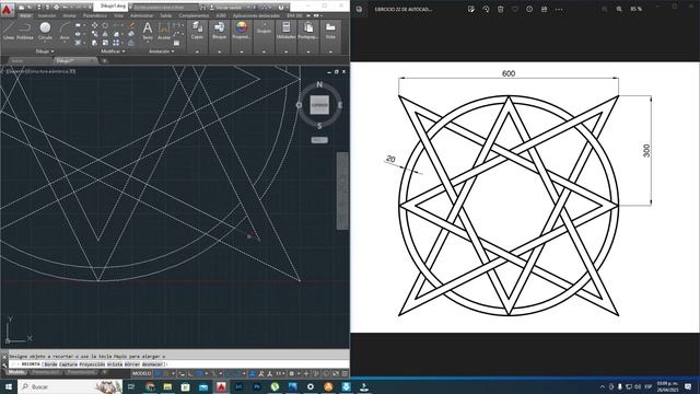 AUTOCAD EJERCICIO 23 смотреть онлайн