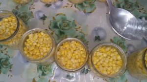 Консервированная Кукуруза на зиму.Заготовка кукурузы .