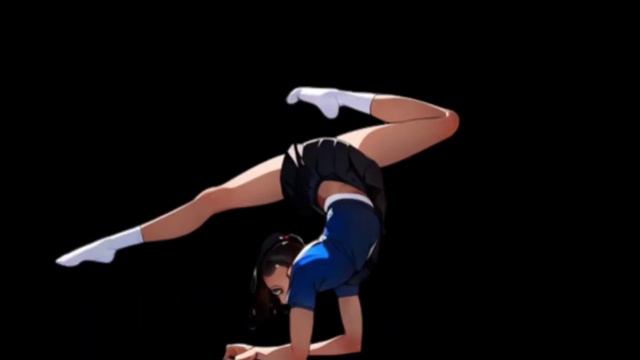 Девушка занимается спортом. смотреть онлайн