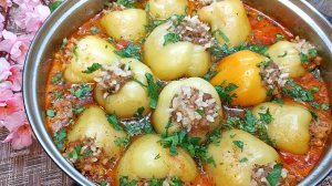 Из Фарша и Перца. Вкуснейший фаршированный Болгарский Перец. Простой рецепт.