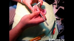 Чистка сеточек динамиков и микрофона для iphone