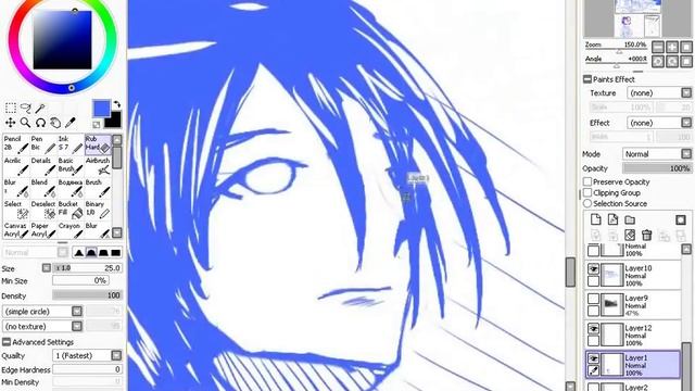 Рисуем мангу "Избранный" #04 (SAI + DAZ Studio) смотреть онлайн