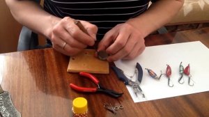Как изготовить блесну из пивной пробки