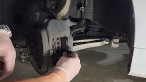 Lexus GS350 F-Sport 5 minute front brake job how to install DIY! #howto #how #diy #viral #lexus