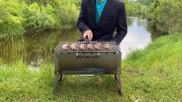 ? Складные мангалы «KOLUNDROV». Дорожные мангалы.