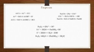 Гидролиз. Задание 21 ЕГЭ по химии
