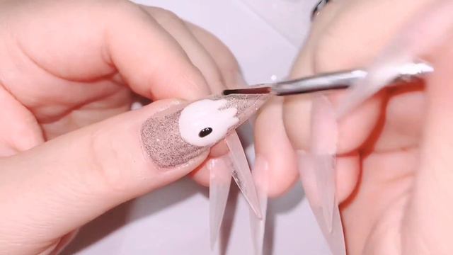 메탈 파우더 스마일 이모티콘 네일🙃 셀프네일 / 연장네일 / 네일아트 / 네일 смотреть онлайн