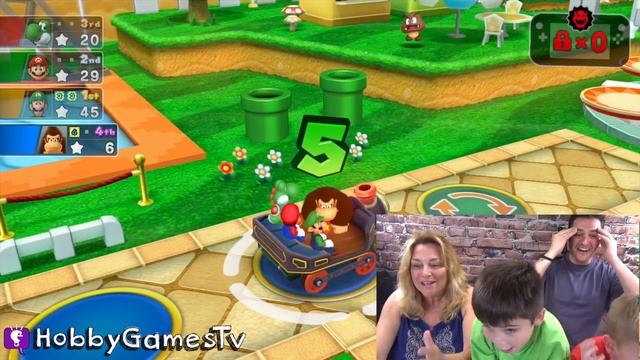 Mario Party 10 BATTLE on Wii U HobbyMema 1st Time Playing Mushroom Park HobbyGamesTV смотреть онлайн