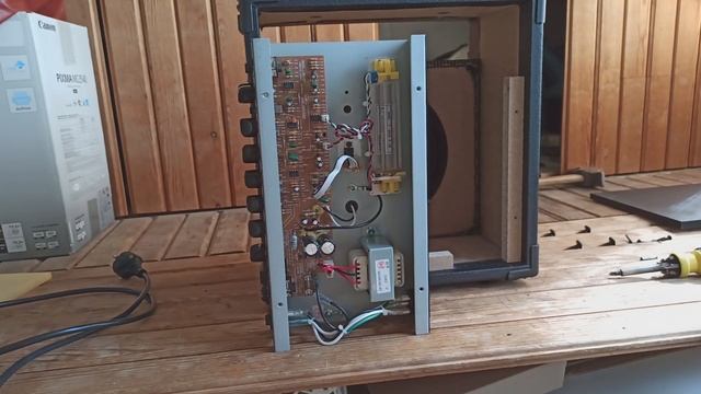 Ремонт ревербератора на комбике Cort MX15r (ревербератор фонит)