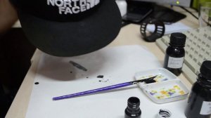 Покрасил кепку TNF на осень. How to paint a baseball cap