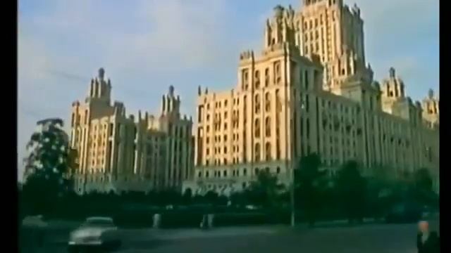Москва,  1966 г. Кинохроника эпохи в кадре Ленинский, Кутузовский пр. Смоленская и Триумфальная пл.