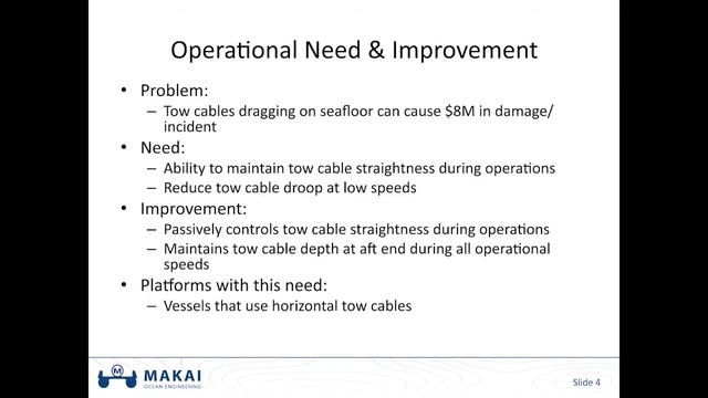 Makai Ocean Engineering Inc. Presents: SASS System for Horizontal Tow Cable Control смотреть онлайн