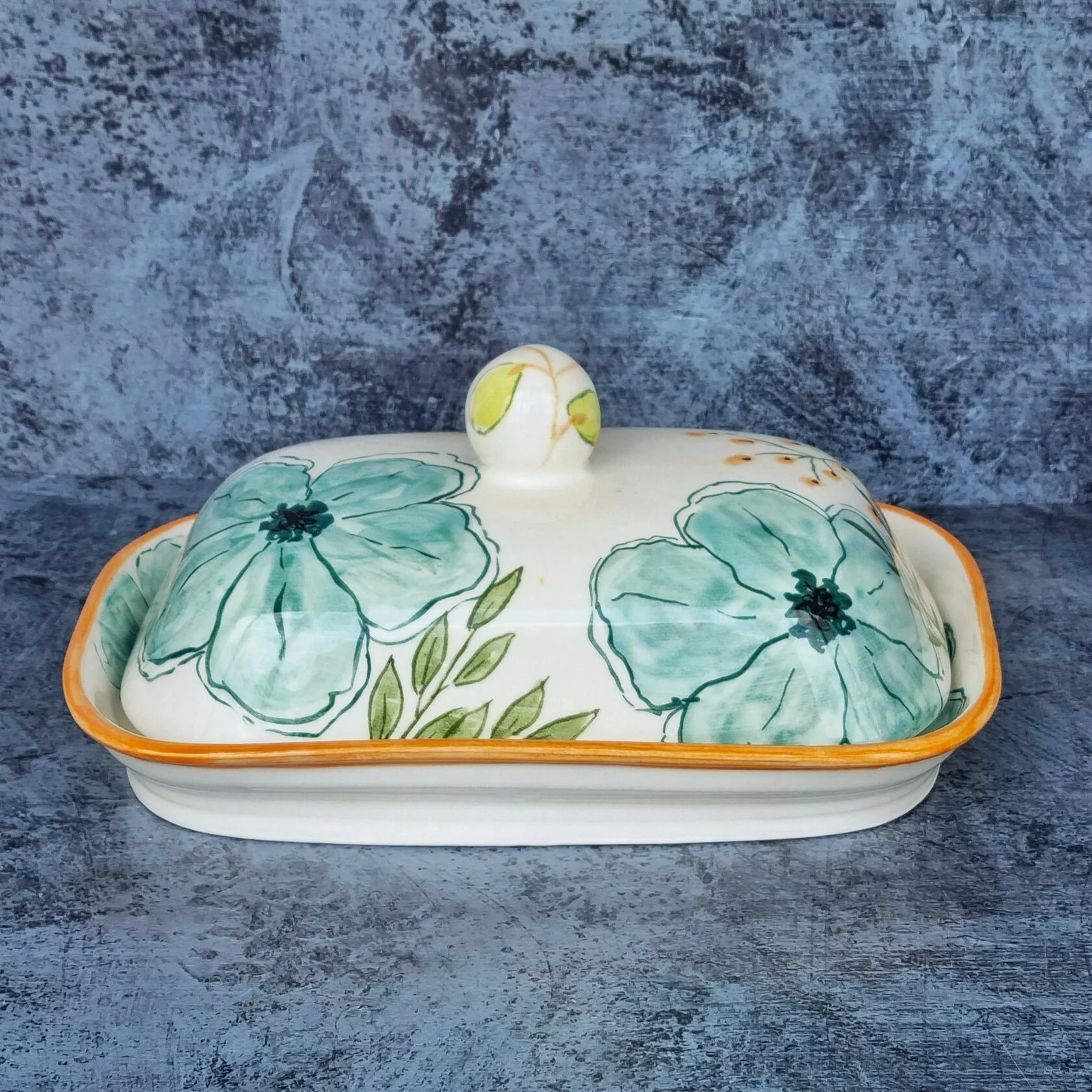 Маслёнка "Бирюзовая фантазия"