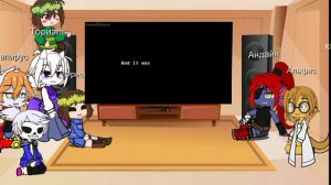 Undertale react to Help from the void phase 3 Реакция Андертейл на Help from the void Часть 3