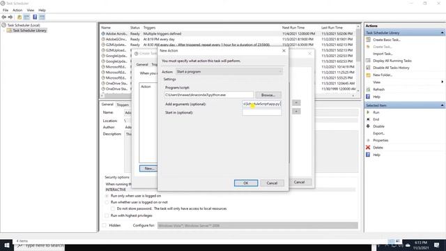 Schedule Python Scripts with Windows Task Scheduler | Automate Python scripts