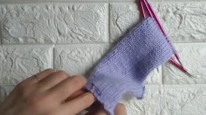 Варежки из пуха норки с анатомическим пальчиком