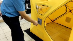 Обзор куб-палатки для зимней рыбалки Tramp IceFisher 2.