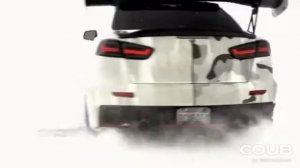 Лютый дрифт на Lancer EVO 10