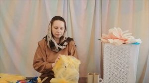 Костюм цыпленка из пакетов "маечка"