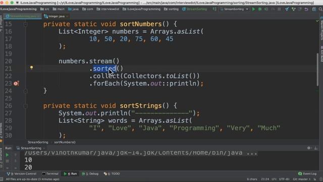 How To Use Java 8 Streams Sorted Method | Sort Integers, Strings, User Object | InterviewDOT смотреть онлайн