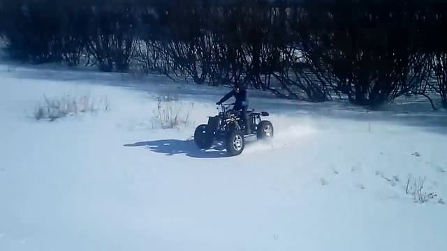 Самодельный квадроцикл из Оки . по насту. Кудымкар смотреть онлайн